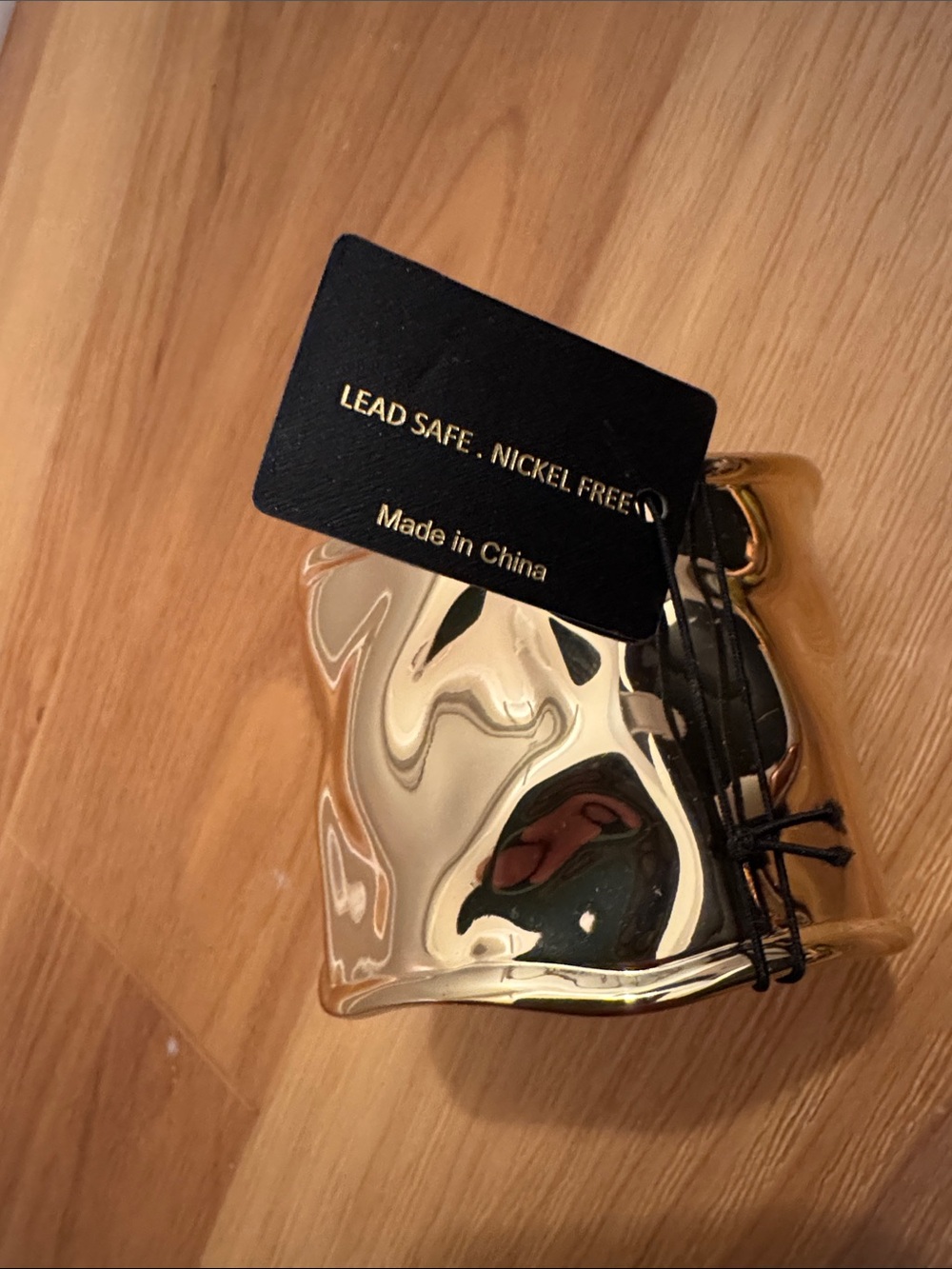 House of Harlow 1960 Shiny Gold Wave Cuff Bracelet - Picture 3 of 9